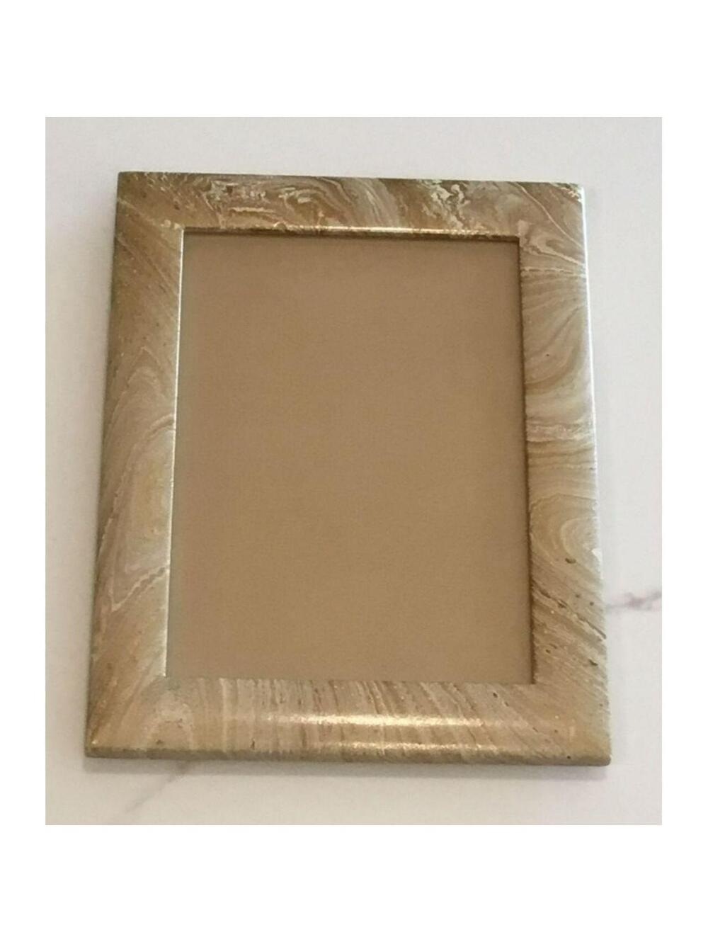 Vintage Faux marble print Neiman Marcus Picture frame in